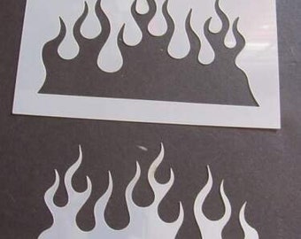 Multiple Flames Mylar Stencil Art Airbrush reusable Durable Paint -L110
