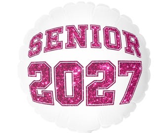 Senior 2027 Balloon | Round 11" Heart-shaped Option