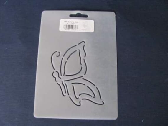 Stencil QC856 Butterfly side 4"(10cm) QC Quilt Paint plastic reusable durable design