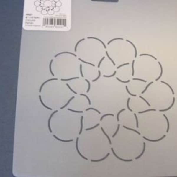 HH21 Circular Petals Quilt Stencil Plastic reusable durable