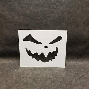 Halloween Pumpkin Face Mylar Art Airbrush reusable Durable Paint Stencil -L121