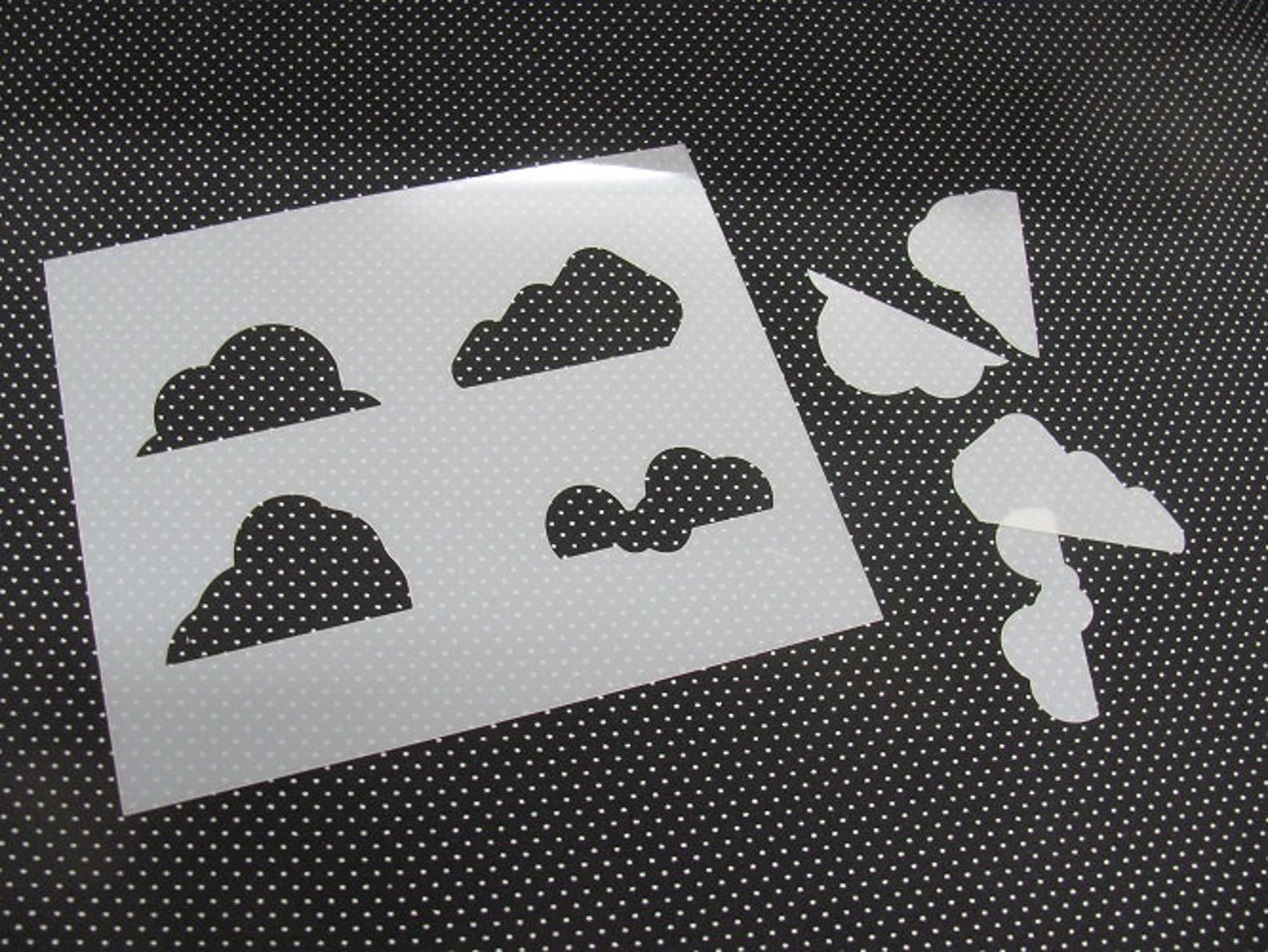 Clouds Mylar Stencil Art Airbrush reusable Durable Paint L484 | Etsy