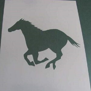 Sm01 Horse 10 x 11 inch Mylar Durable Reusable Stencil
