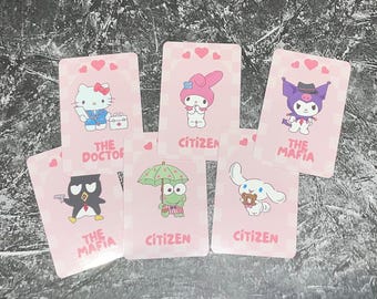 Sanrio Mafia Game Cards