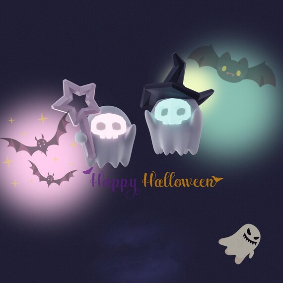 Orecchini Fantasma In Argento 925 Per Halloween - A Goccia, Carini E Leggeri - Regalo Donna