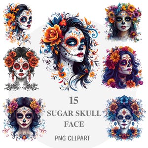 Sugar Skull Face, mexicanful shirt, mexicanful, mexicangirl, marigolds flowering, gifted Mexican, sugar skullful