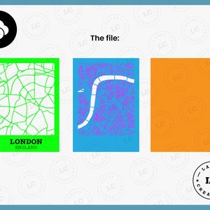 London England - Digital laser file