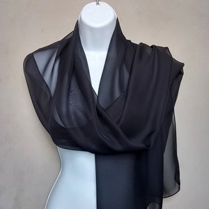 black shawl evening wear
