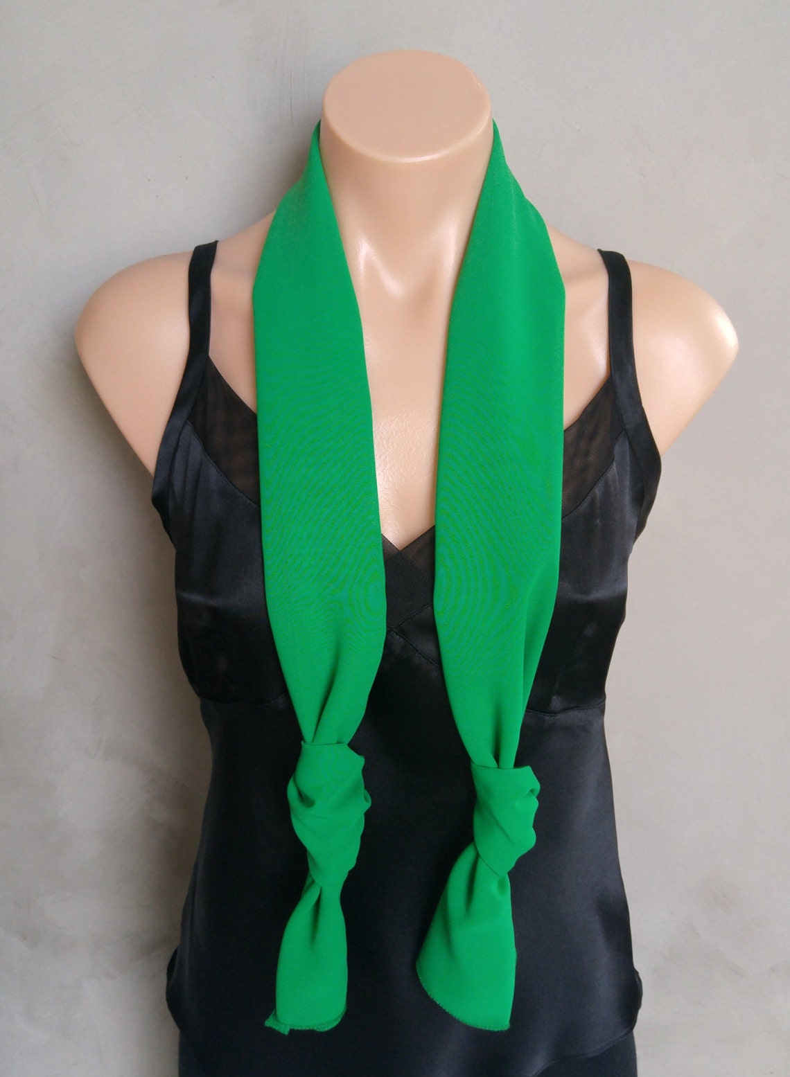 Kelly Green Scarf 36 Lovely Sheer Chiffon Colors Black Etsy