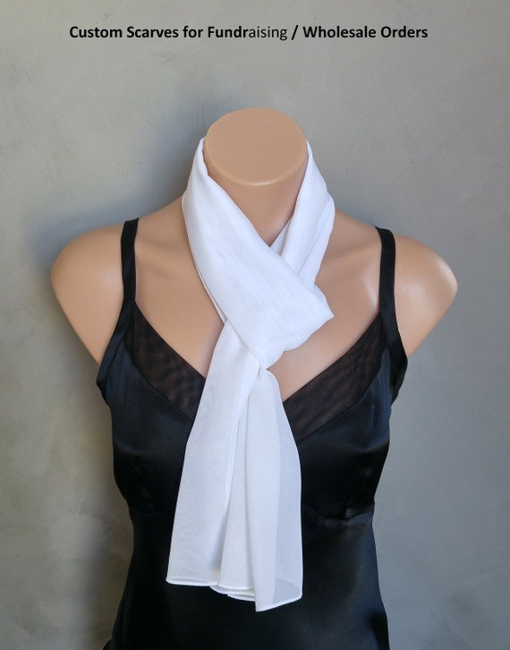 Fund Raising, Fund Raiser Scarves, Promotional Scarves, Fraternity Scarves, Scarves for Teachers, Scarves for Groups, Custom Made Scarf