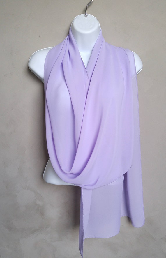Lavender Scarf, Purple Scarves, Sheer Chiffon Scarf, Purple Scarf Wrap, Purple Stole, Purple Shawl, Free Shipping, Lavender Scarves, Lilac
