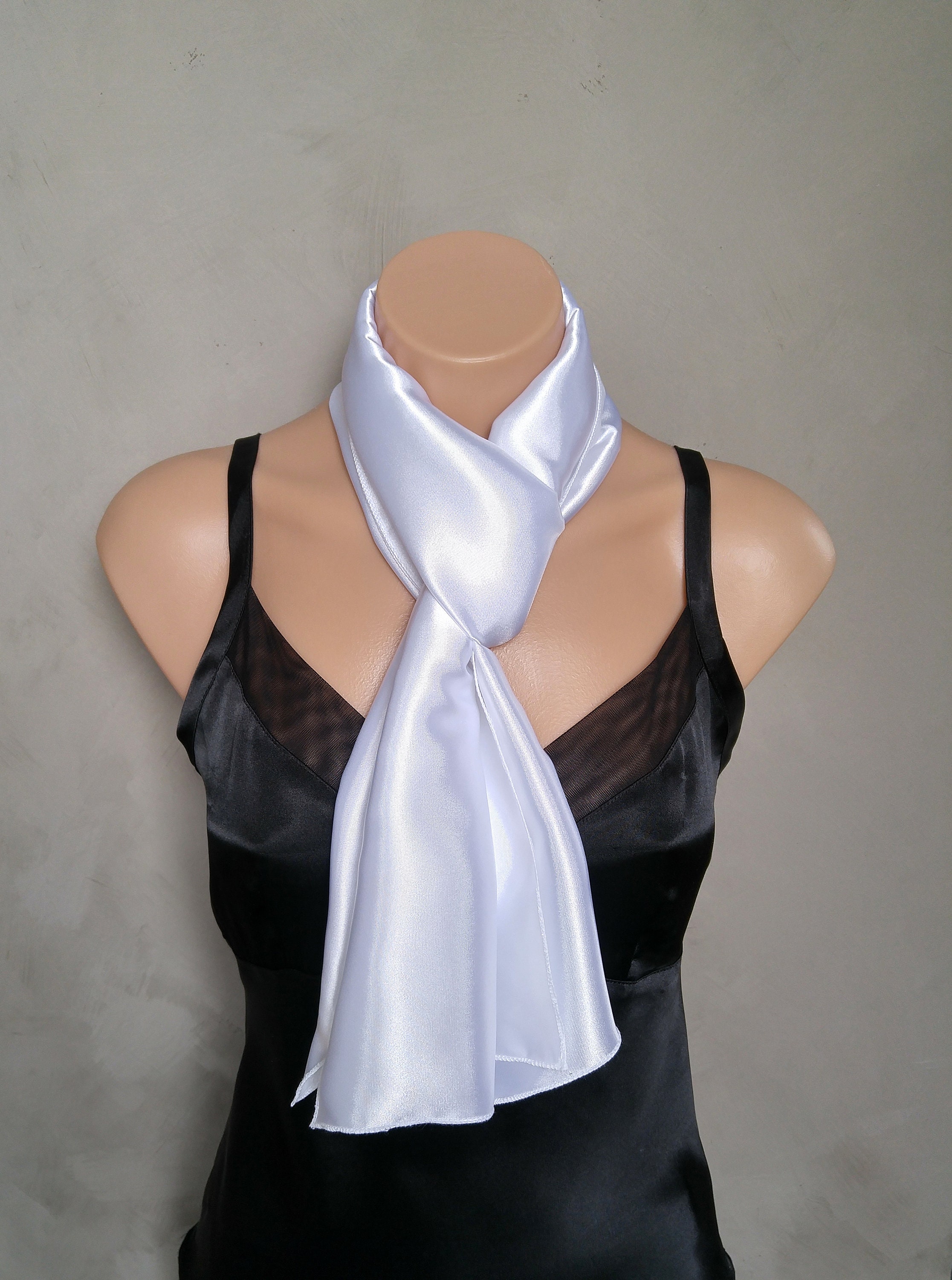 Gold Satin Scarf White Satin Scarf Royal Blue Satin Scarf Etsy