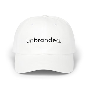Minimal Embroidered Cap: Low-Profile Cotton, Large Logo