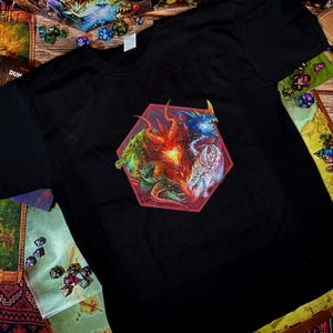 Tiamat Unisex Heavy Cotton Tee, DnD T-shirt, Dragon Tshirt, Rpg player gift, nerdy tee