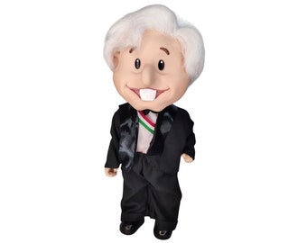 AMLO Talking Plastic Doll: Andrés Manuel López Obrador Collectible (14")