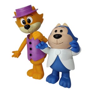 Top Cat & Benny The Ball bundle soft plastic mexican toy Figures 10" and 8" tall