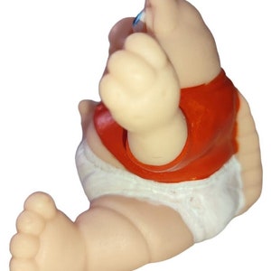 Baby Sinclair Vinyl Squeaky Toy: Hand-Painted Mexican Dinosaur (3") image 3