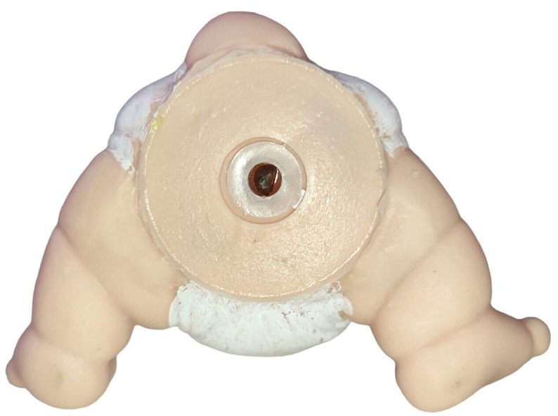 Baby Sinclair Vinyl Squeaky Toy: Hand-Painted Mexican Dinosaur (3") image 4