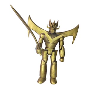 Mazinger Z Gold 11&quot; hard plastic Mexican toy figure