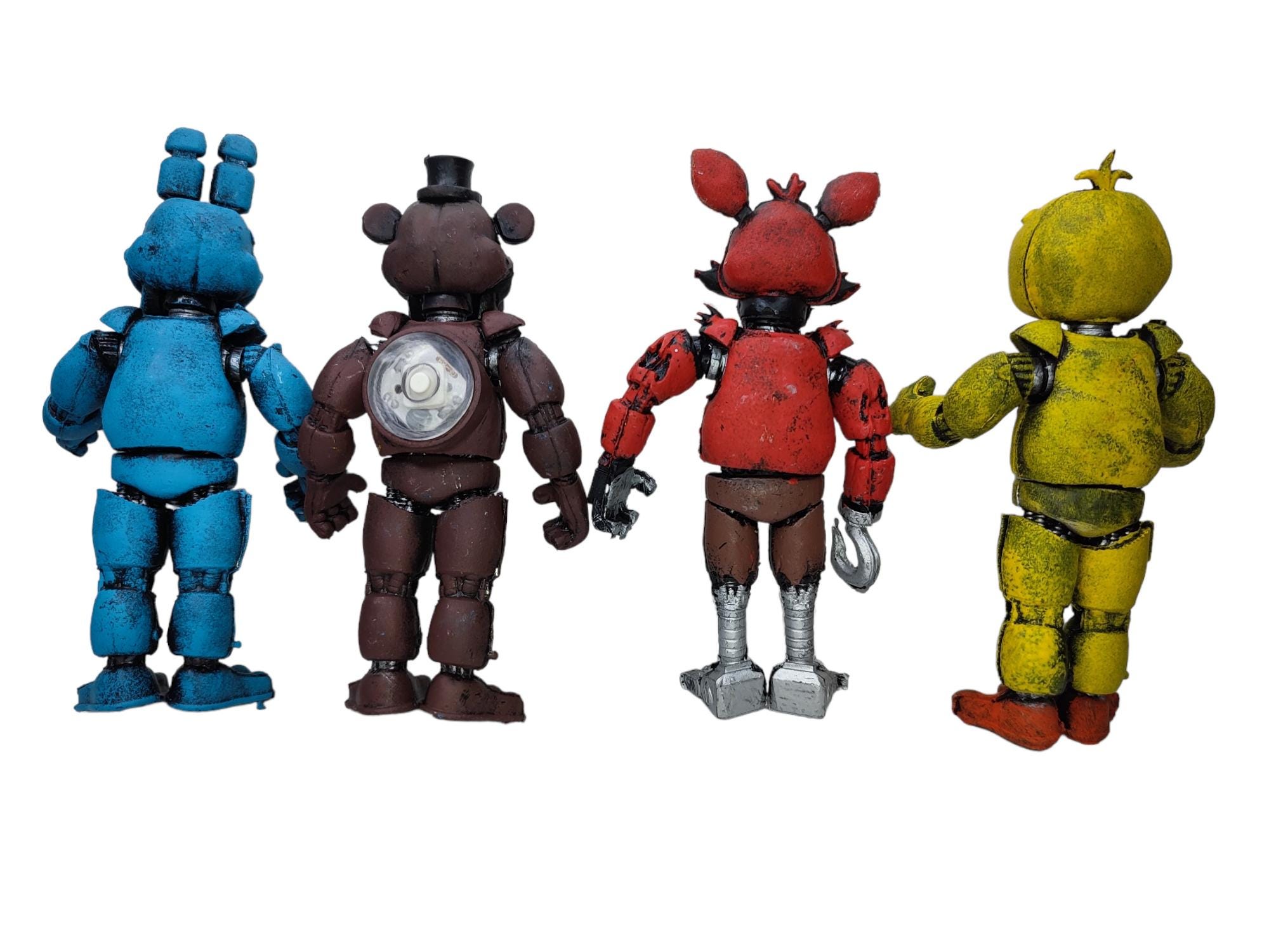 Paquete FNAF De 4 Figuras De Juguete Animatronicas De Five Nights at Freddy s De 5 De Alto Etsy