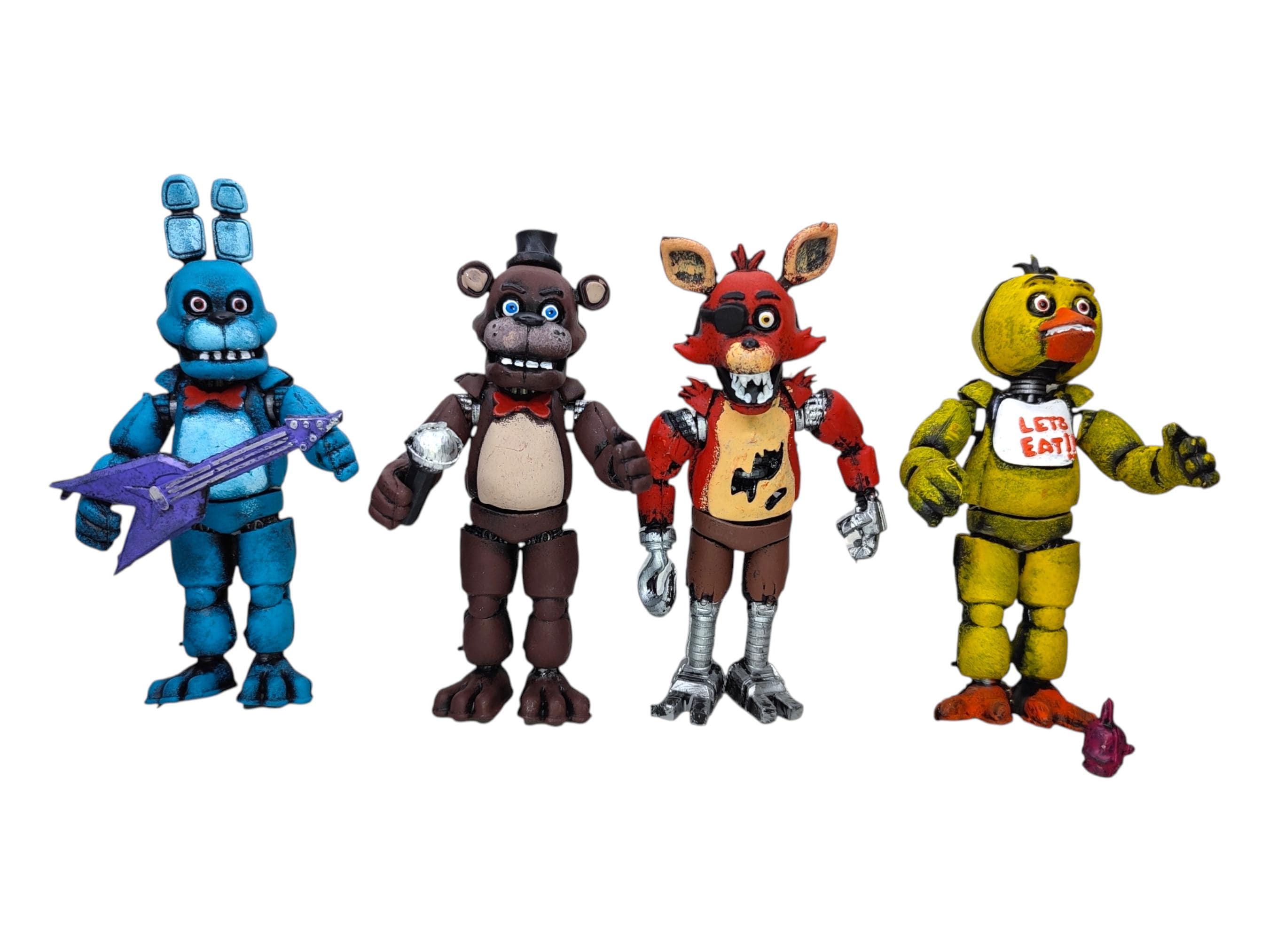 Paquete FNAF De 4 Figuras De Juguete Animatrónicas De Five Nights