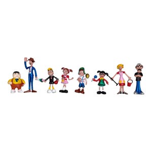 Chavo del 8 - 4&quot; 8 Figuras de Juguete Mexicanas Fabricadas a medida Chaves Chespirito