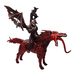 Carnage + horse 7&quot; mexican hard plastic toy figures The Last Dance