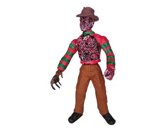 Freddy Krueger 8" hard plastic mexican toy figure Nightmare On Elm Street