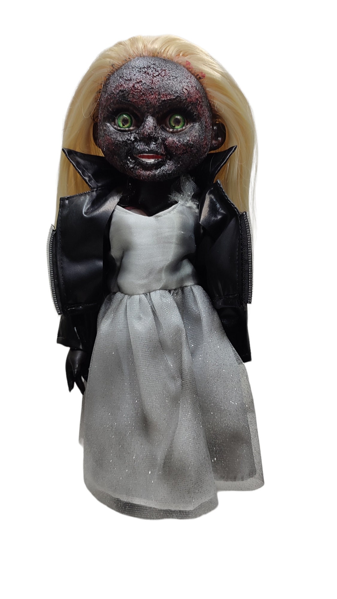 Tiffany Valentine Charred Burnt 14 Inches Tall Mexican Toy Doll 