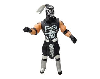Figura de acción Penta El Zero Miedo: Juguete de Lucha Libre de 7", hecho a mano en México