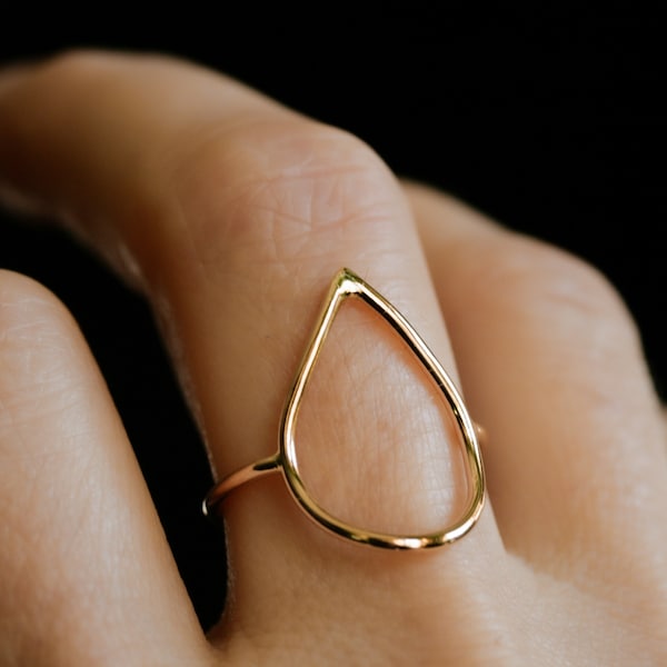 Handmade Teardrop Ring