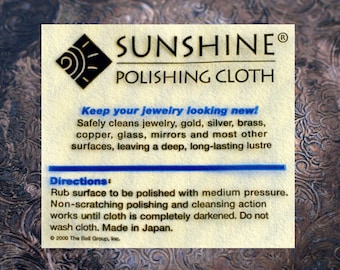 jewelry polishing cloth Sunshine polishing cloth large size sterling brass gold silver copper nickel metal polishing cloth SUNSHINE CLOTH