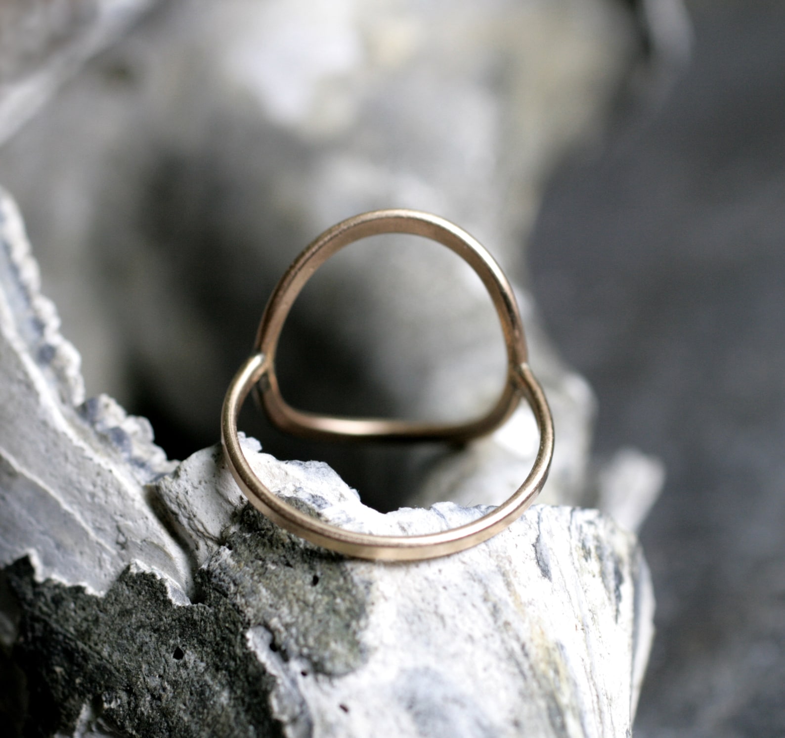 Handmade Minimalist Big Circle Ring CIRCLE Available in Etsy