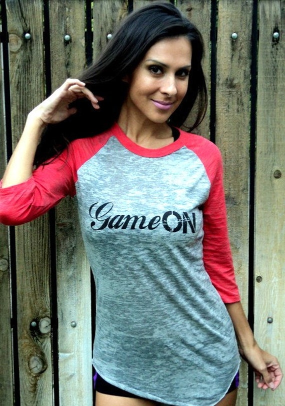 Items similar to Game ON Burnout Baseball Tee on Etsy