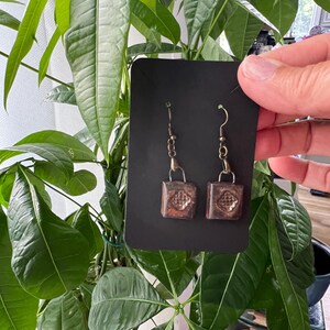 Handmade Ceramic Print Earrings
