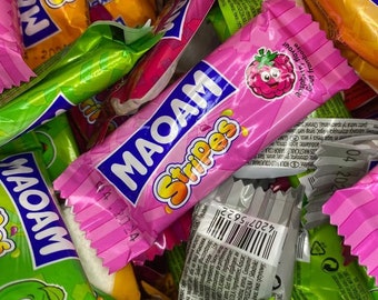 Rayures de maoam lyophilisées du Royaume-Uni | Bonbons croquants, aérés et savoureux | Bonbons viraux Tik Tok