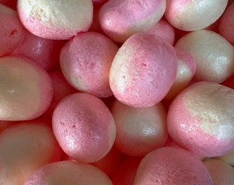 Rhubarbe dure lyophilisée et crème anglaise | Bonbons croquants, aérés et savoureux | Bonbons viraux Tik Tok