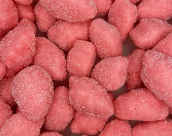 Gefriergetrocknete Mini-Erdbeeren aus Großbritannien – Halal | Knusprige, luftige und geschmackvolle Süßigkeiten | Tik Tok virale Süßigkeiten