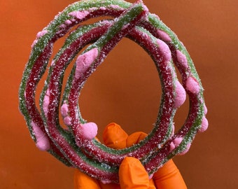 Corde de pastèque géante lyophilisée du Royaume-Uni | Bonbons croquants, aérés et savoureux | Bonbons viraux Tik Tok