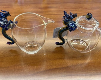 Crystal Qinglong glass transparent kettle