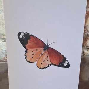 Wenskaart vlinder, kaart aquarel vlinder, kaart vlinderliefhebber, kaart vlinder, vlinderkaart, vlinderschilderijkaart, vlinderkunstkaart