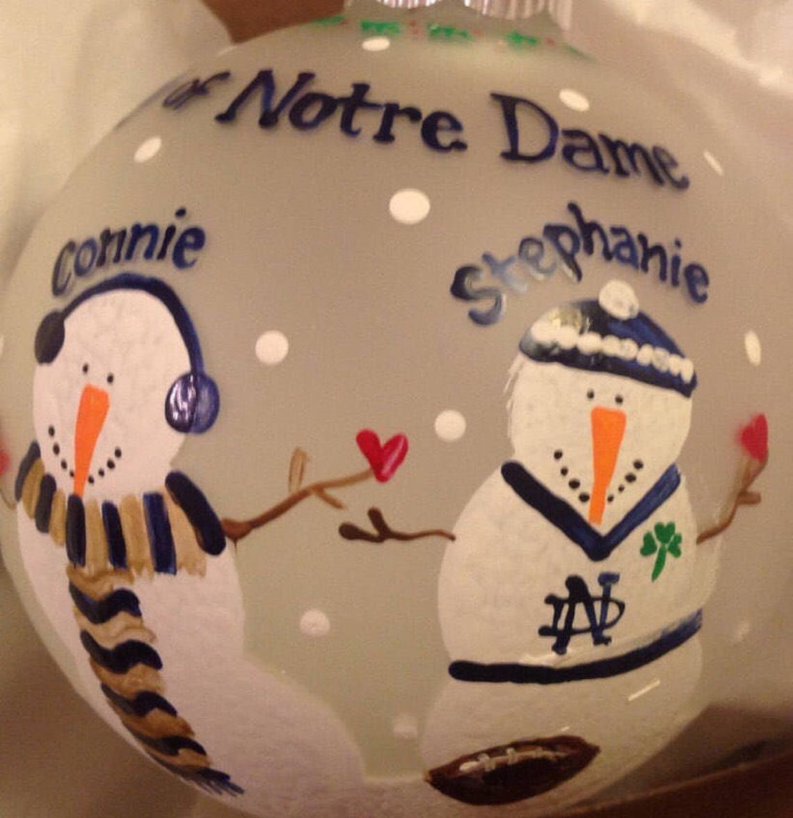 Notre Dame Fighting Irish ornament Etsy