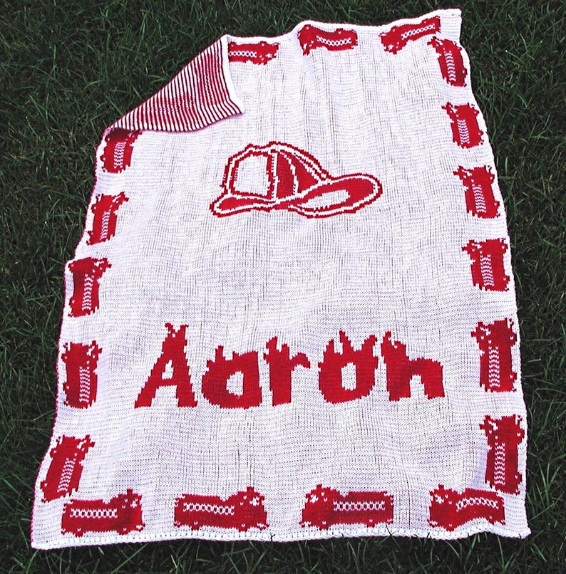 Personalized Firefighter Baby Blanket