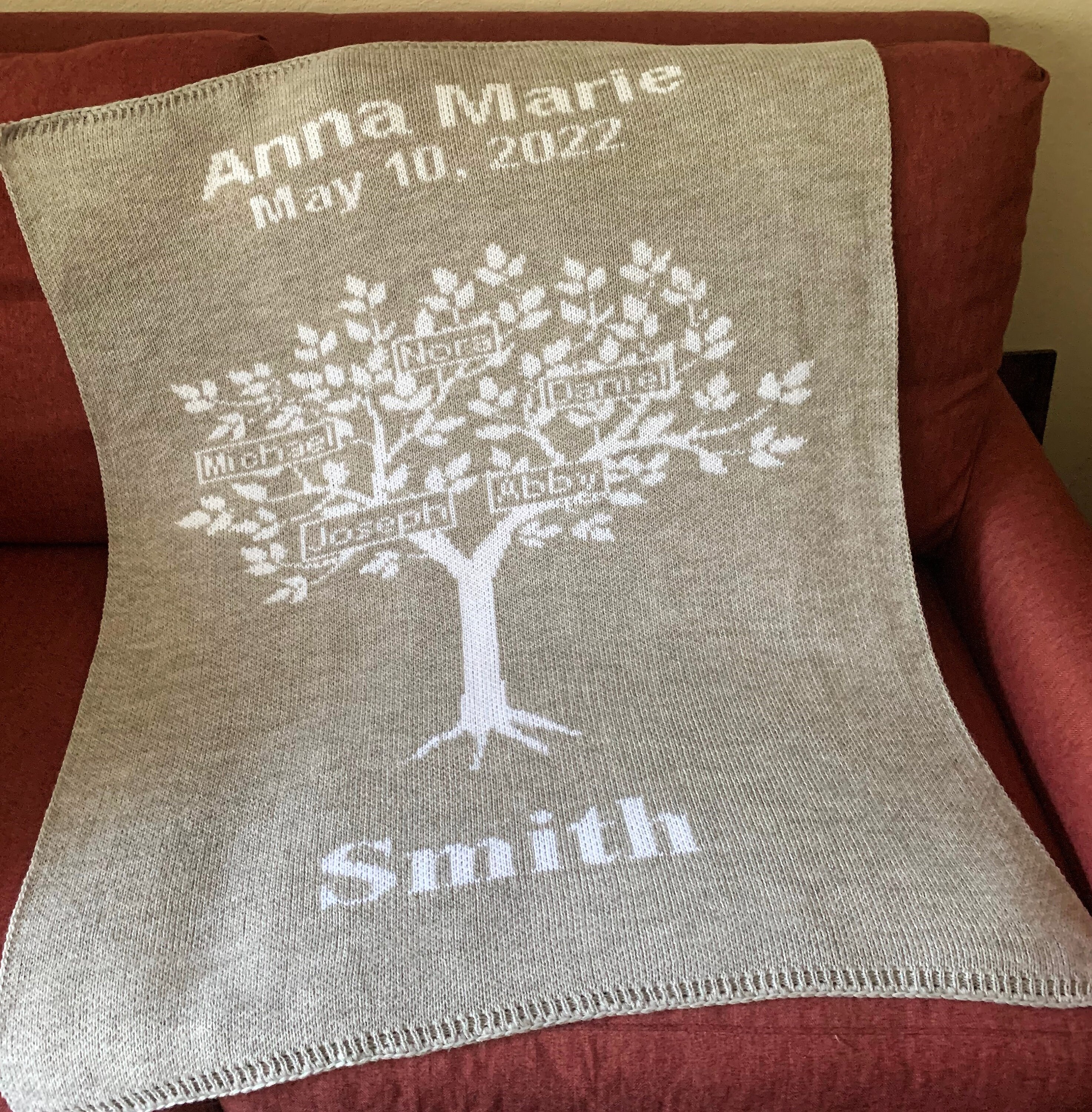Cool family tree blankets sale
