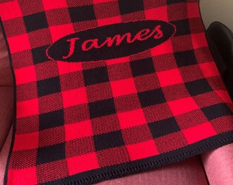 Personalized Buffalo Plaid Blanket, FREE SHIPPING, baby blanket, toddler blanket, Baby buffalo plaid blanket, custom buffalo plaid, hunting