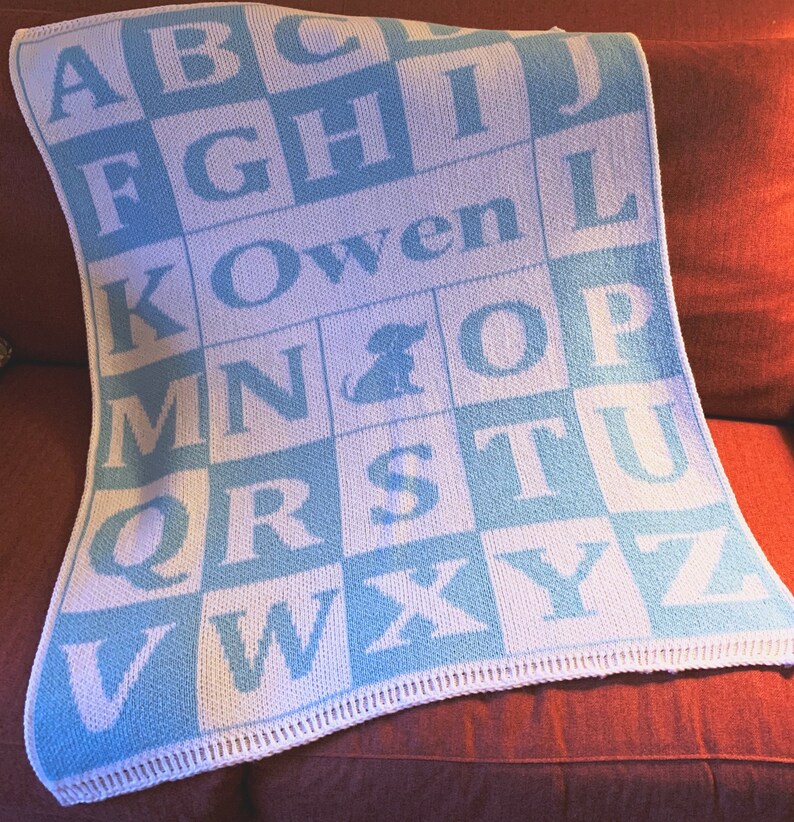 Personalized Alphabet Blanket FREE SHIPPING Name Blanket Etsy