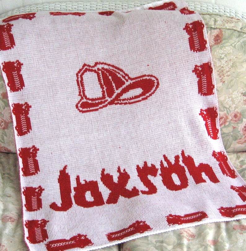 Personalized Firefighter Baby Blanket