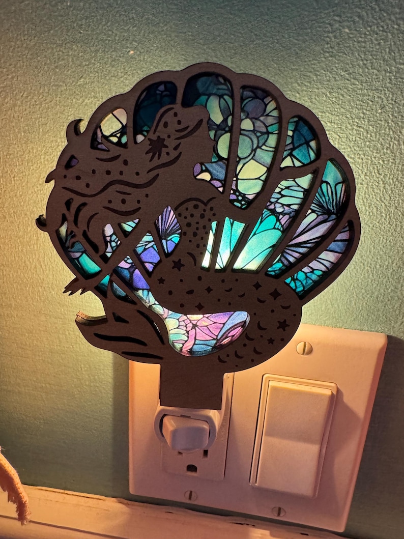CraftsbyTara Mermaid Night Light