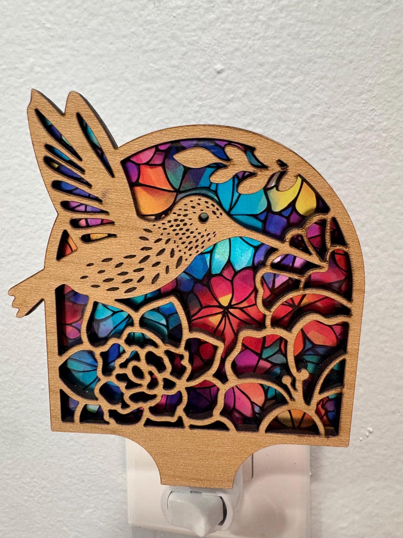 CraftsbyTara Hummingbird Night Light - Thumbnail 3