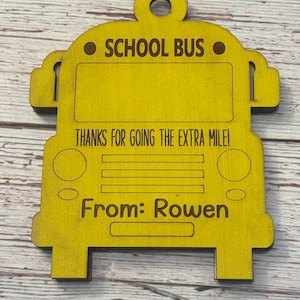 Porte-cartes cadeau chauffeur de bus scolaire, cadeau de fin d'école, merci au chauffeur de bus, cadeau chauffeur de bus de fin d'année, merci d'avoir fait un effort supplémentaire